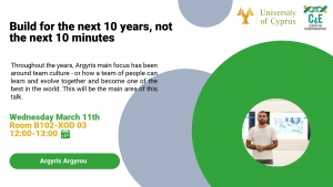 Build for the next 10 years, not the next 10 minutes