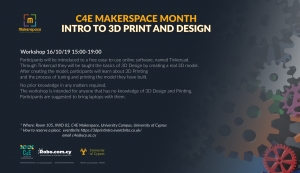 [16 Oct] C4E Makerspace Month: INTRO TO 3D PRINT AND DESIGN (2)