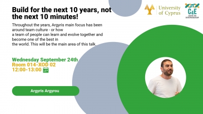 Build for the next 10 years, not the next 10 minutes