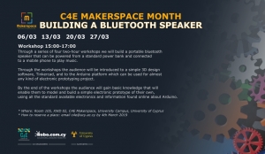 C4E Makerspace Month: Building a bluetooth speaker
